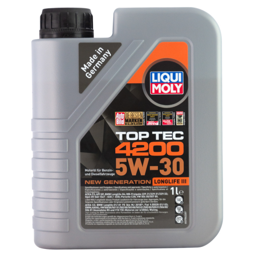 8972 LiquiMoly НС-синт. мот.масло Top Tec 4200 5W-30 New Generation SP C3 (1л) - 1 л
