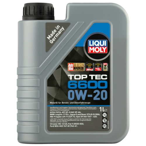 21410 LiquiMoly НС-синт. мот.масло Top Tec 6600 0W-20 SP C6/C5 GF-6A (1л) - 1 л