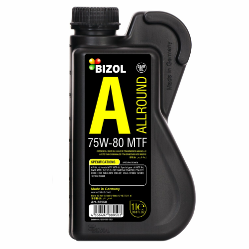 88950 BIZOL Синт-ое тр.масло Allround Gear Oil MTF 75W-80 (1л) - 1 л