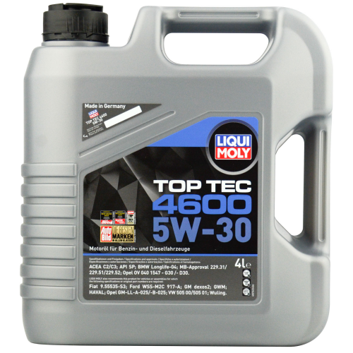 3763 LiquiMoly НС-синт. мот.масло Top Tec 4600 5W-30 SN C2/C3 (4л) - 4 л