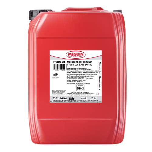 9494 Meguin П/с. мот.масло Megol Motorenoel Premuim Truck LA 5W-30 CK-4/SN E6/E7/E9 (20л) - 20 л 9494 Meguin П/с. мот.масло Megol Motorenoel Premuim Truck LA 5W-30 CK-4/SN E6/E7/E9 (20л) - 20 л