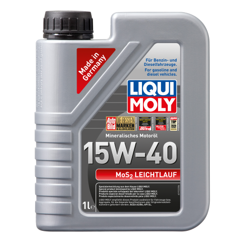 2570 LiquiMoly Мин. мот.масло MoS2 Leichtlauf 15W-40 (1л) - 1 л
