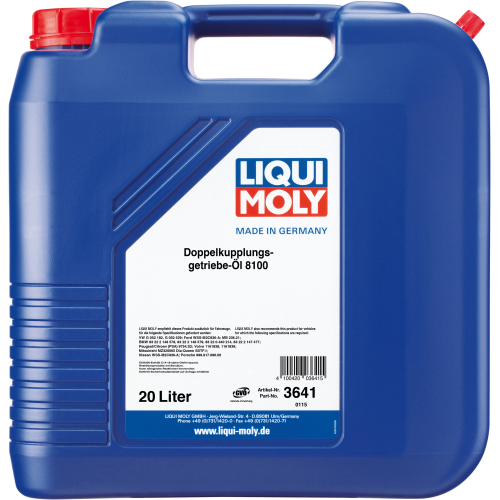 3641 LiquiMoly НС-синт. тр.масло д/DSG Doppelkupplungsgetriebe-Oil 8100 (20л) - 20 л