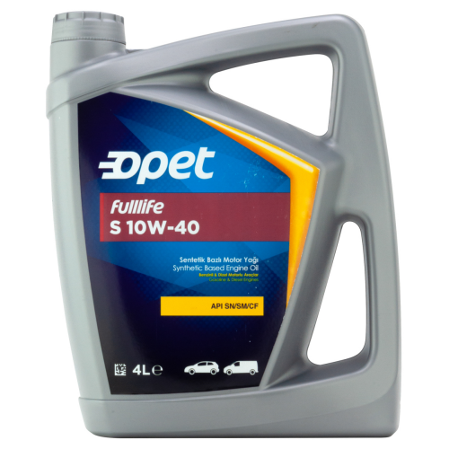 601215100 OPET Синт. мот.масло Fulllife S 10W-40 CF/SM/SN (4л) - 4 л